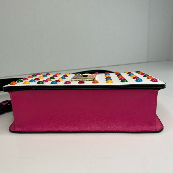 Karl Lagerfeld Paris Simone Rainbow Studded Crossbody - Picture 6 of 14